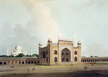 Taj Mahal i Agra, ur «Orientaliska scenerier: tjugofyra vyer i Hindustan», 1796